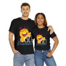 Load image into Gallery viewer, A Let&#39;s GO Brandon emoji Unisex Heavy Cotton Tee
