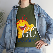 Load image into Gallery viewer, A Let&#39;s GO Brandon emoji Unisex Heavy Cotton Tee
