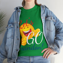 Load image into Gallery viewer, A Let&#39;s GO Brandon emoji Unisex Heavy Cotton Tee
