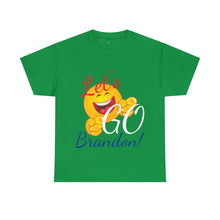 Load image into Gallery viewer, A Let&#39;s GO Brandon emoji Unisex Heavy Cotton Tee
