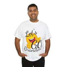 Load image into Gallery viewer, A Let&#39;s GO Brandon emoji Unisex Heavy Cotton Tee
