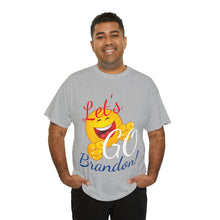 Load image into Gallery viewer, A Let&#39;s GO Brandon emoji Unisex Heavy Cotton Tee
