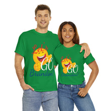 Load image into Gallery viewer, A Let&#39;s GO Brandon emoji Unisex Heavy Cotton Tee
