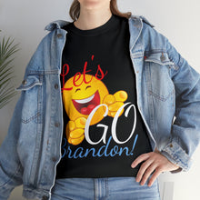 Load image into Gallery viewer, A Let&#39;s GO Brandon emoji Unisex Heavy Cotton Tee
