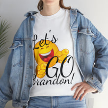 Load image into Gallery viewer, A Let&#39;s GO Brandon emoji Unisex Heavy Cotton Tee

