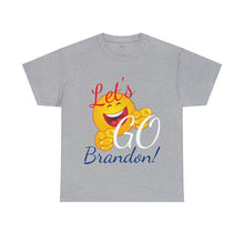 Load image into Gallery viewer, A Let&#39;s GO Brandon emoji Unisex Heavy Cotton Tee
