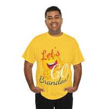 Load image into Gallery viewer, A Let&#39;s GO Brandon emoji Unisex Heavy Cotton Tee
