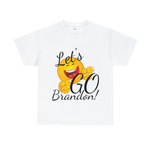 Load image into Gallery viewer, A Let&#39;s GO Brandon emoji Unisex Heavy Cotton Tee
