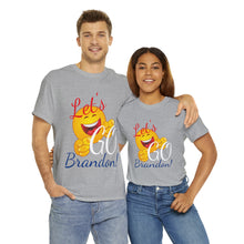 Load image into Gallery viewer, A Let&#39;s GO Brandon emoji Unisex Heavy Cotton Tee
