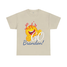 Load image into Gallery viewer, A Let&#39;s GO Brandon emoji Unisex Heavy Cotton Tee
